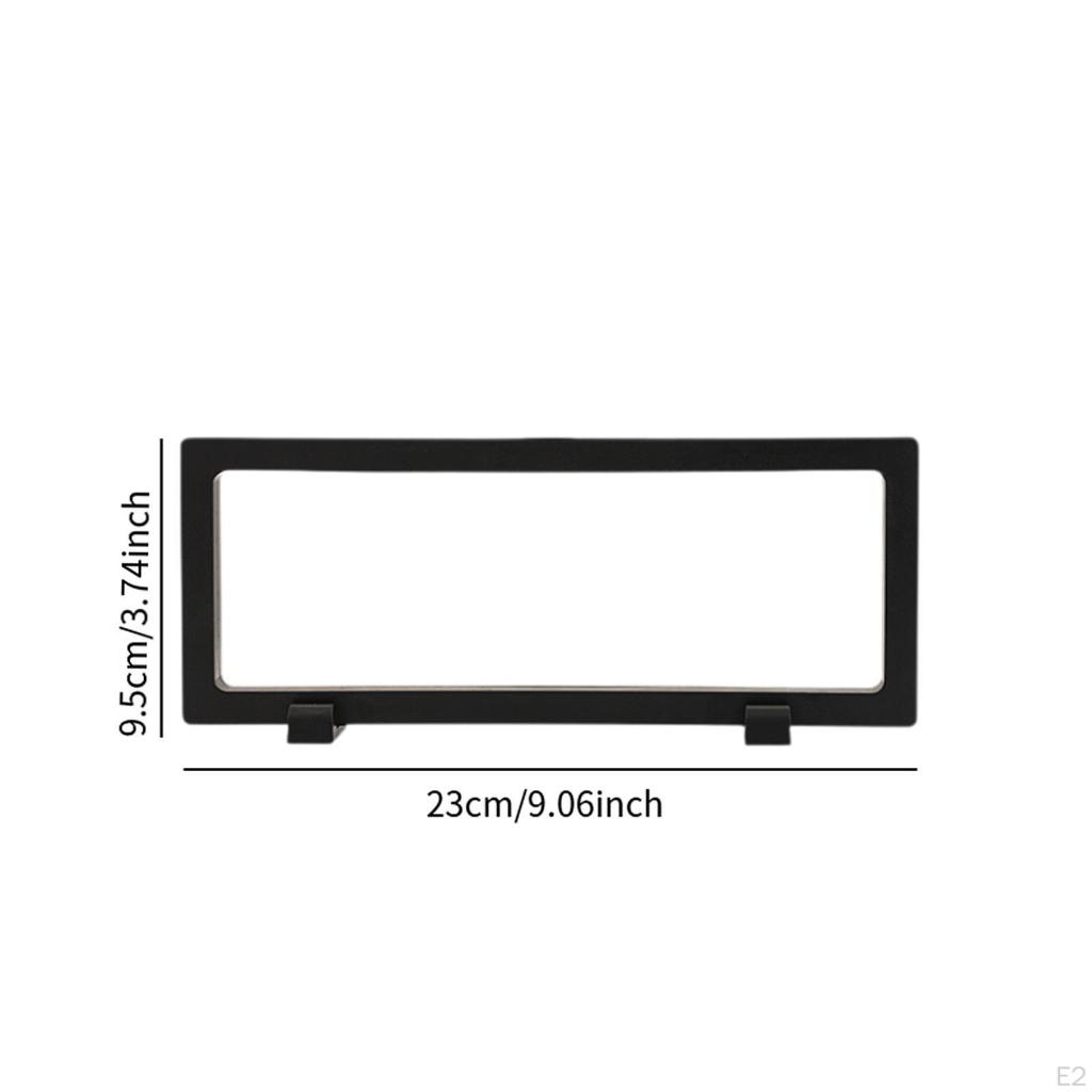Floating Frame Display Case Stand Holder Gift with Base Sturdy Multifunctional Organizer