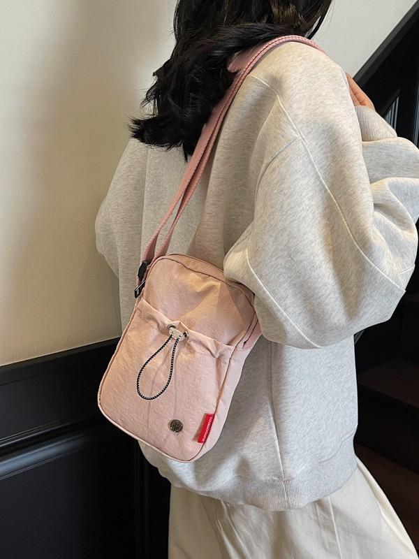 Mini Crossbody Bag For Women With Nylon Material And Zipper Closure For Daily Use