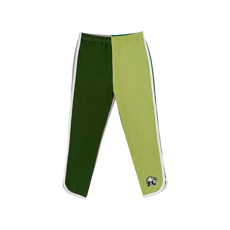 Toothpick Pills and Friends Summer Four Colors Patchwork Girls Leggings Medium and Big Children Cropped Cute Trousers