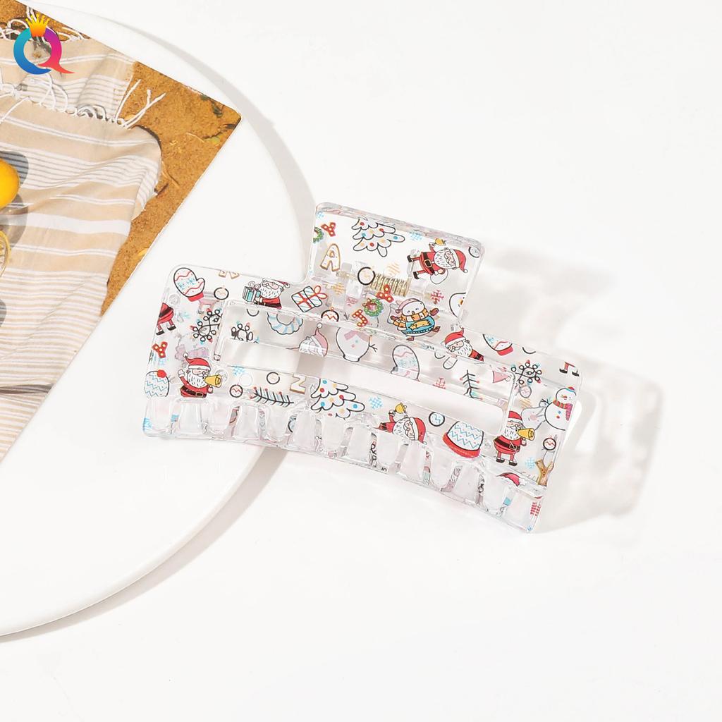 Weihnachts Haarnadel Dame Niedlich Süßer Druck Haarnadel Greifklemme Haarklammer Haaraccessoires