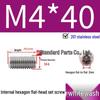 201 Stainless Steel Headless Set Screw - Flat End Socket Screw