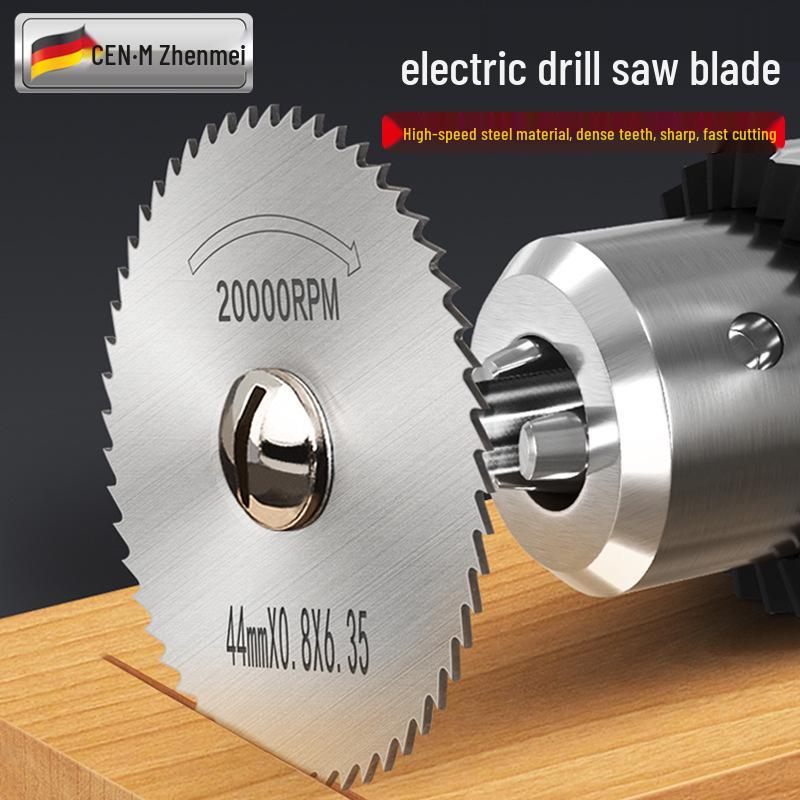 High-Speed Electric Grinder Hand Drill with Small Circular Saw Blade for Woodworking