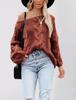 Autumn and Winter New Large Size Loose Knitted Sweater European and American Women's Clothing Crew Neck Fashion Pullover Sweater
