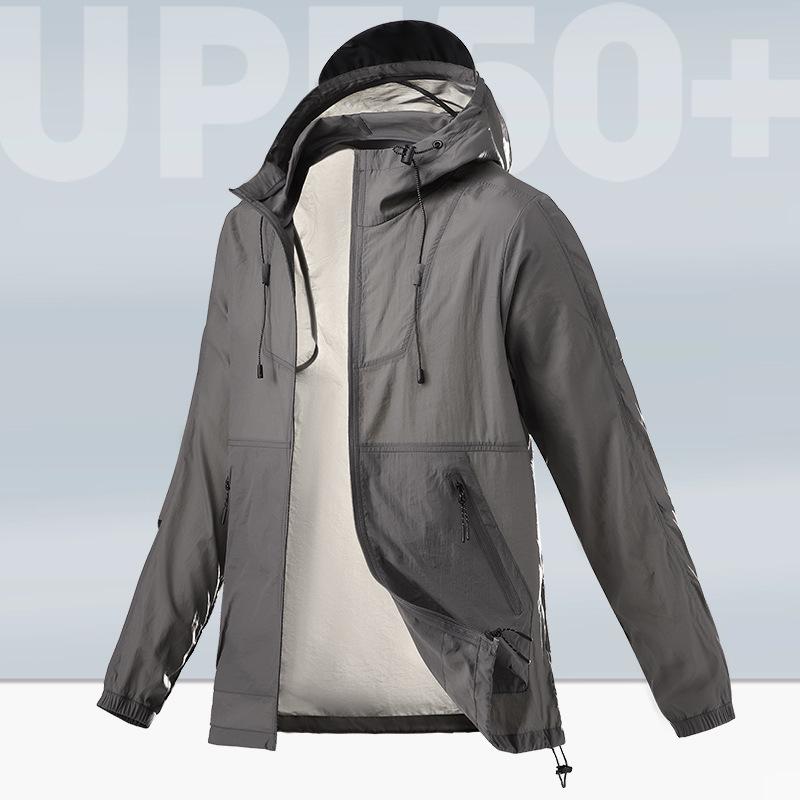 

Легкая водоотталкивающая куртка с защитой от солнца: Летний Повседневный, Дышащий, Горный Стиль S