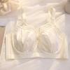 Satin Silk Thin Bra with Soft Underwire To Prevent Sagging and Support Large Busts