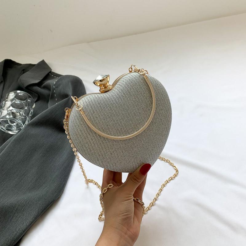 Stylish Heart-shaped Crossbody Bag For Women Trendy Summer 2023 Pu Leather
