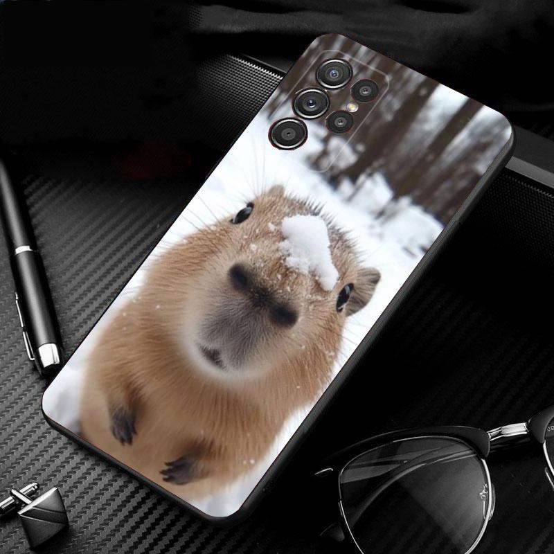 

Animal Capybara Phone Case For Samsung Galaxy S25 S24 S23 S22 S21 Ultra S24 S23 S22 S21 S25 Plus S24 S20 FE S21 Plus