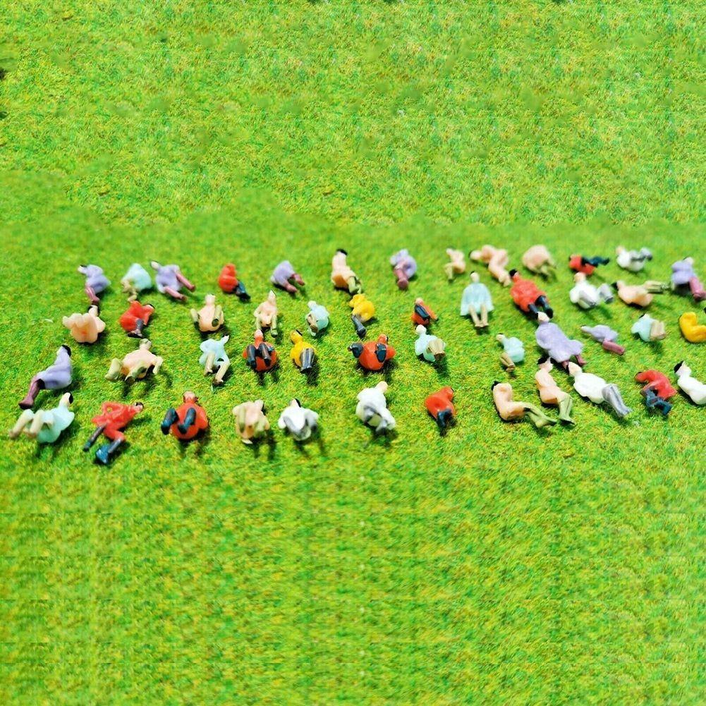 100 Painted Seated Figures 100pcs All Seated Figures Model People Figures
