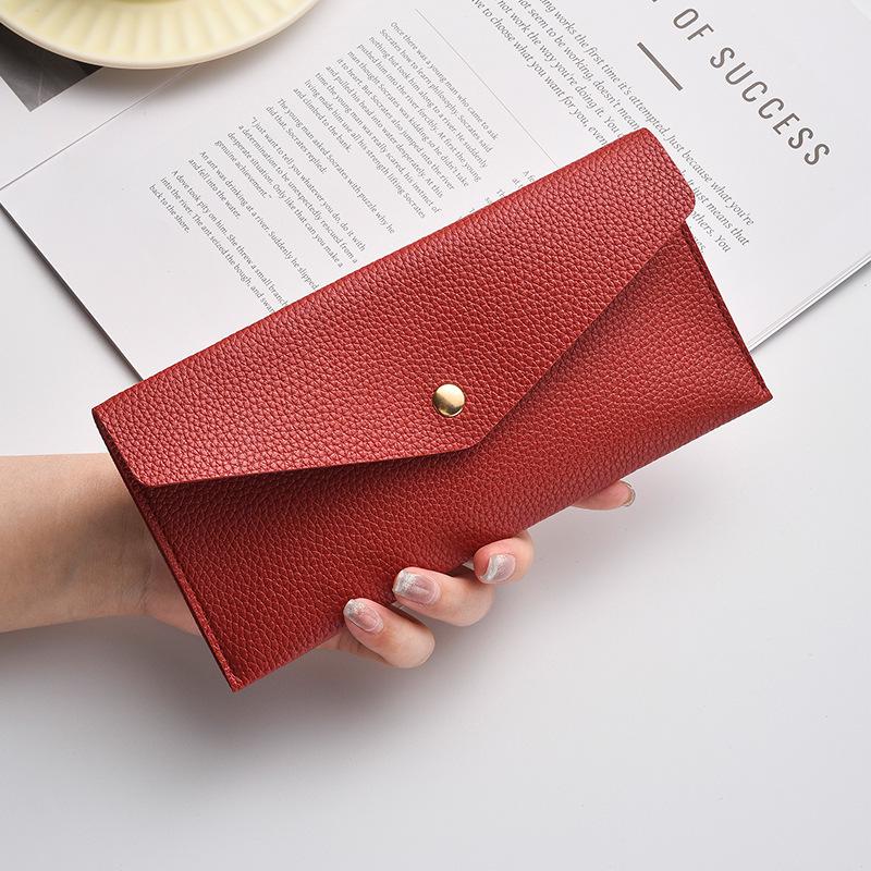 Unisex Long Wallet & Clutch: Large Capacity, Multifunctional Design with Zipper & Buckle