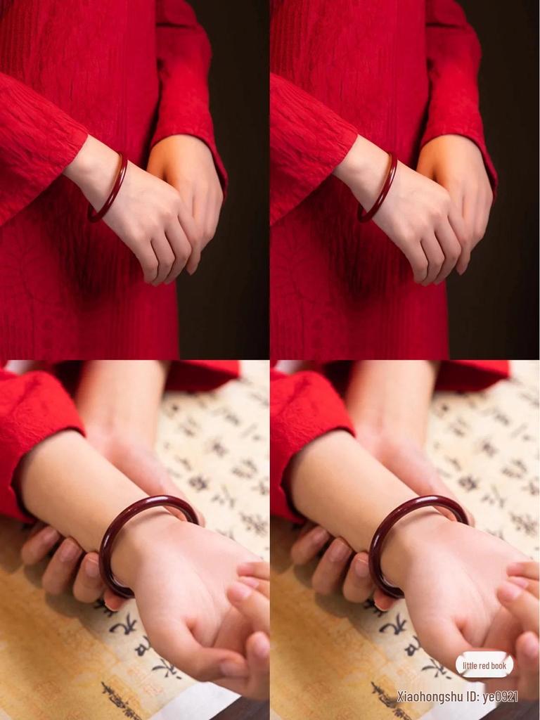 One-Step Glass-Like Jade Bangle: Xiaohongshu Style, Natural Buzhichun Ice-Clear, Women's High-Ice Round Design.