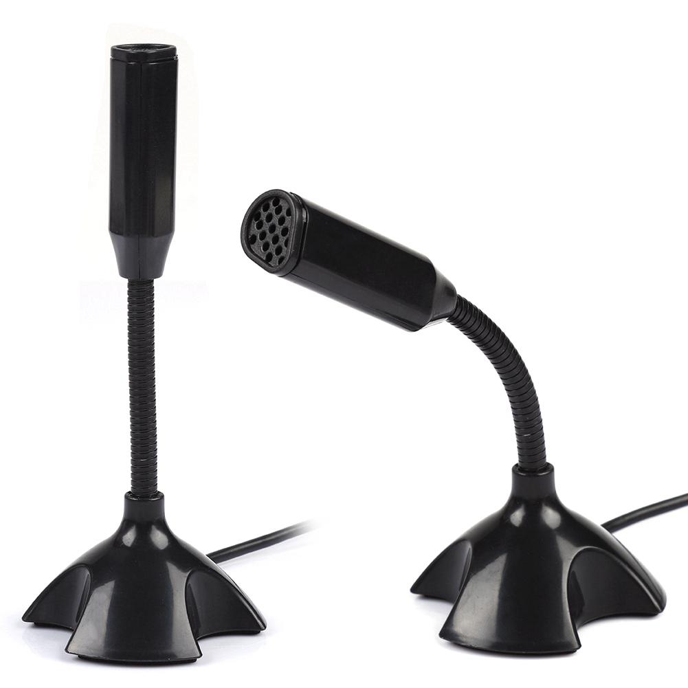 Mini Condenser USB 2.0 Microphone Flexible Desktop Stand Mic for PC Laptop