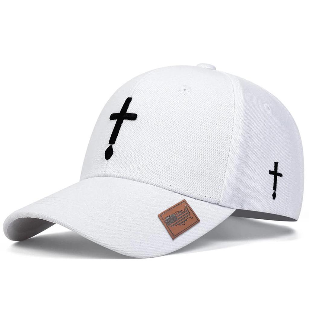 Baseball Stitching Embroidered Cross Neutral Gender Women Men For Caps Spring Autumn Outdoor Adjustable Casual Hats Dad Hat Sunscreen Hat