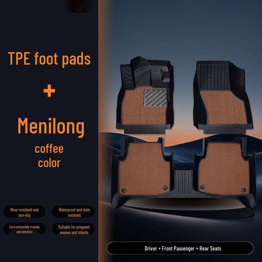 Nano 06 Floor Mats: TPE Surround for 25 Models - Includes Driver's Seat, Carpet Floor Mat, Foot Pad, and Trunk Mat.
