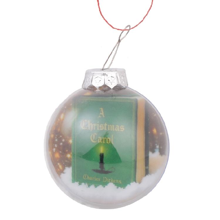 Festival Mini Book Shape Christmas Ornament Feature Holiday Carols Portable Shatters Proof Design For Indoor Decorations