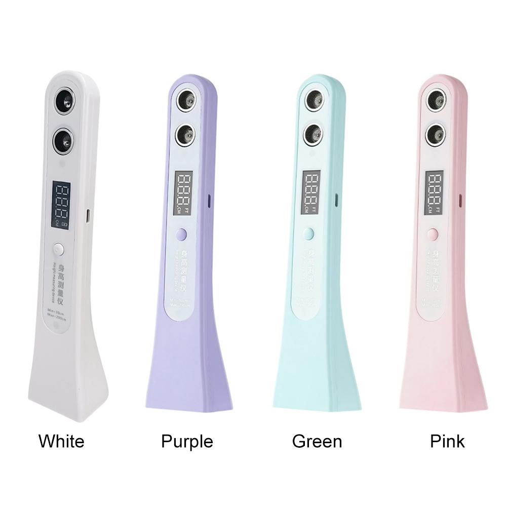 Ultrasonic Digital Height Measuring Ruler LED Display Height Measuring Stadiometer Portable Height Measuring Device for Children