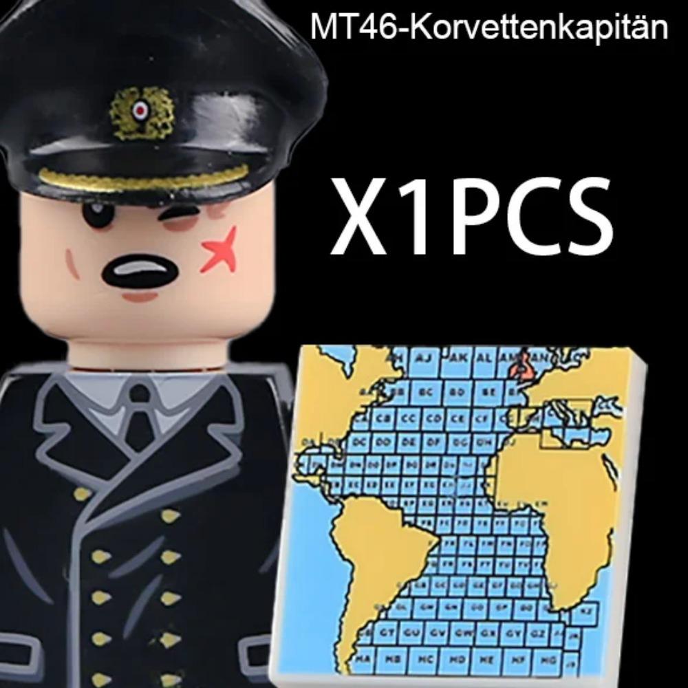 

MOC Вторая мировая война Немецкие военные солдаты Фигурки Строительные блоки Офицер Армия Пехота Кепка Карта Напечатанные Плитки Кирпичики Игрушки Подарок для мальчиков