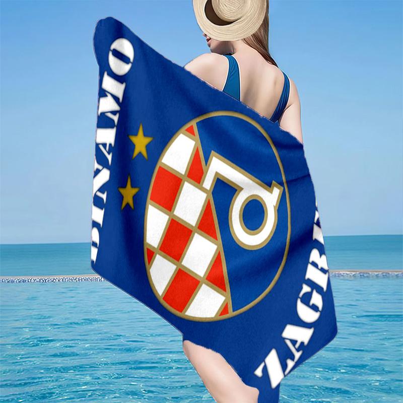 Dinamo Zagreb Basketball Club Mikrofaser Strandtuch, Leicht und Schnelltrocknend, für Sommerreisen, Strand-Essential, Schwimmbad