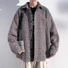 Spring and Autumn Men's New Retro Coarse Wool Laps Loose Coat