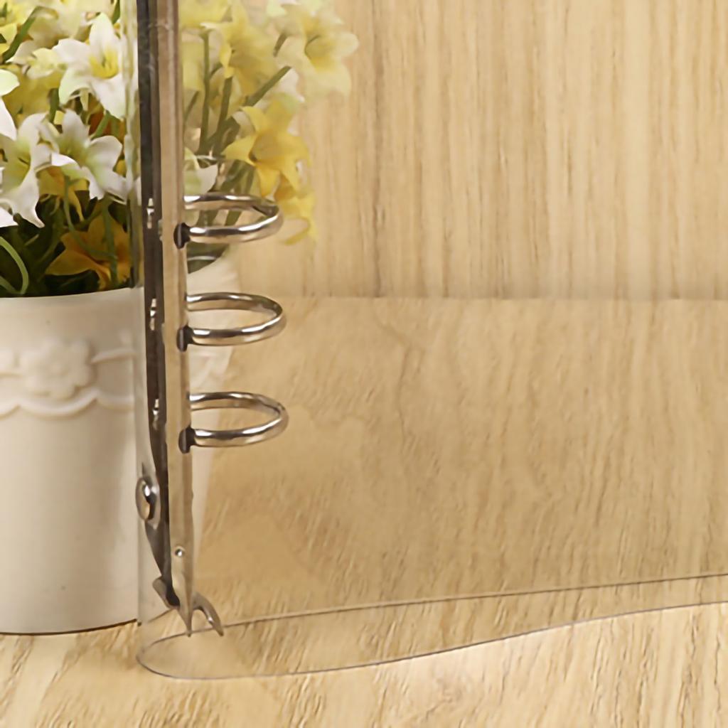 Transparent Binder Cover Snap Design Wear Resistant Eco Friendly PVC Budget Binder for School