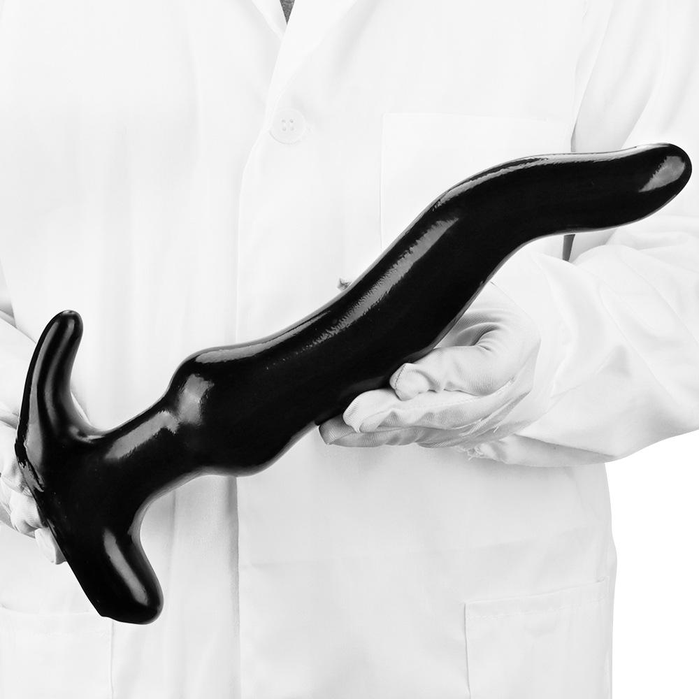 Extra Large Curved Anal Plug Anal Hole for Long-term Wearing Extra Long Deep Anal Plug Anal Dilation Male and Female Masturbation