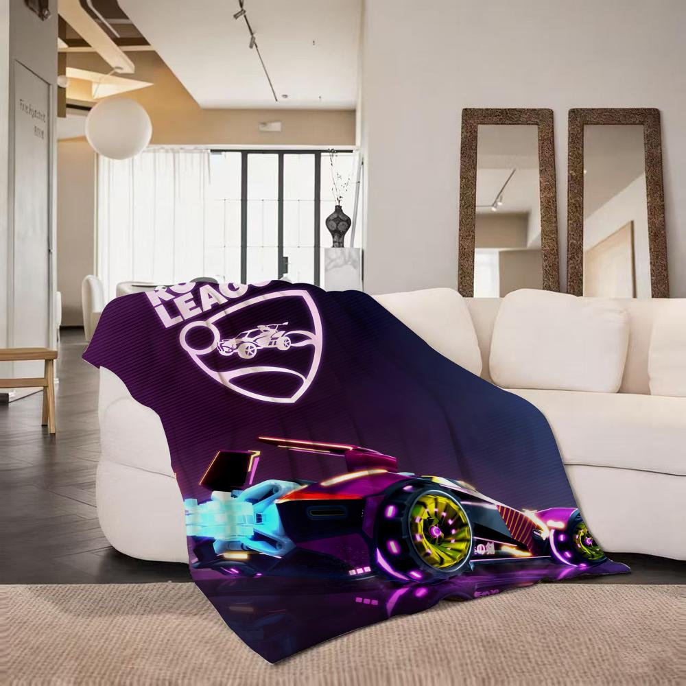 Coperta Plaid R Rocket L League Throw Adatta per Divano Soggiorno Camera da Letto