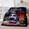 Custom Name Horror Clown Artwork Blanket bed sofa Blanket Flannel Blanket for Camping, Hiking, Picnic Essentials,gift for family and friends