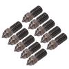 10PCS 0.4mm Extruder Nozzles High Flow Hot End Hardened Steel Nozzle Replacement for Neptune 3D
