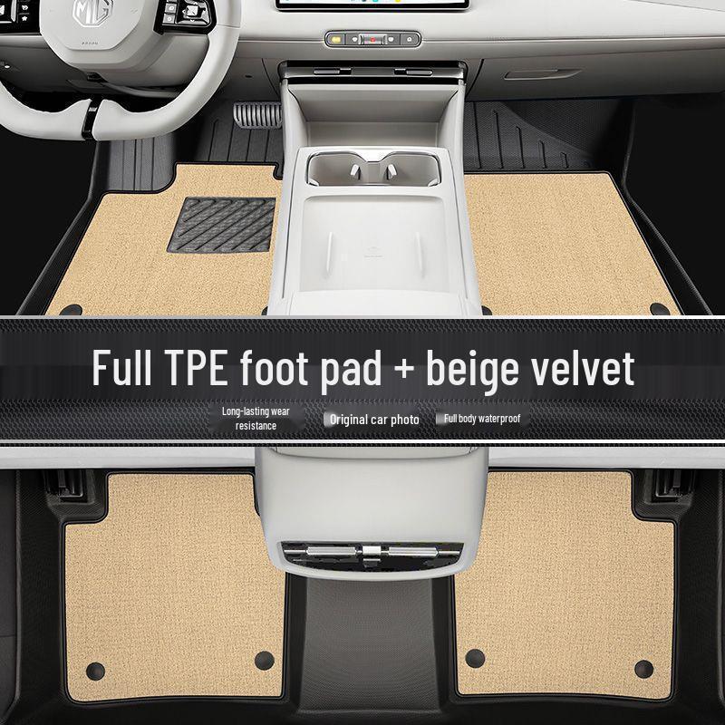 MG6 TPE Full Coverage Floor Mat Set: Driver's Seat, Upper Layer, Carpet, Trunk Mat, 26-Piece.