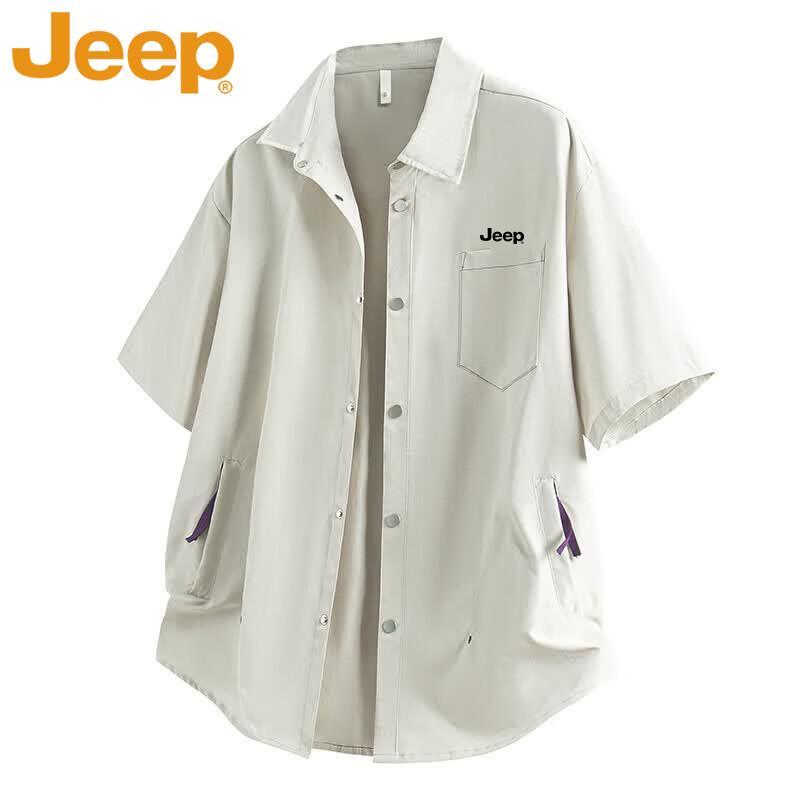 JEEP Men s Summer Loose Fit Short Sleeve Polo Shirt 3XL