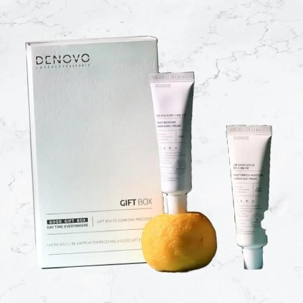 DENOVO Package Diramu Moisture Hand & Nail Cream 2-Piece Set Freesia scent