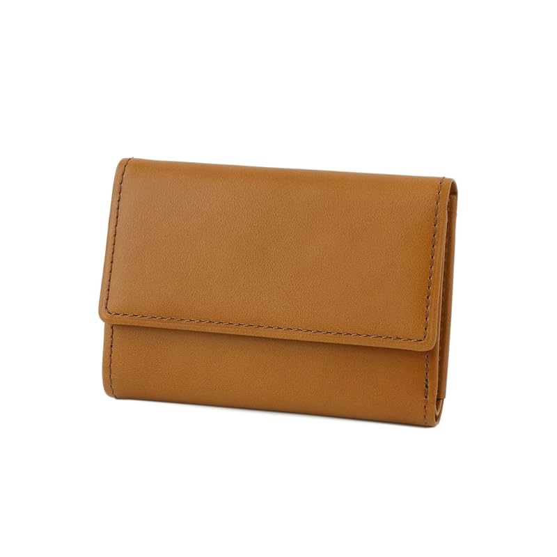 

[Ergopok] mini wallet genuine leather men s brown HG-06-SLG BR
