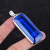 Faceted Tanzanite Quartz Pendant Genuine Gemstone Jewelry Antique Pendant 925 Sterling Silver Pendant Handmade Elegant Jewelry Gifts for Mom