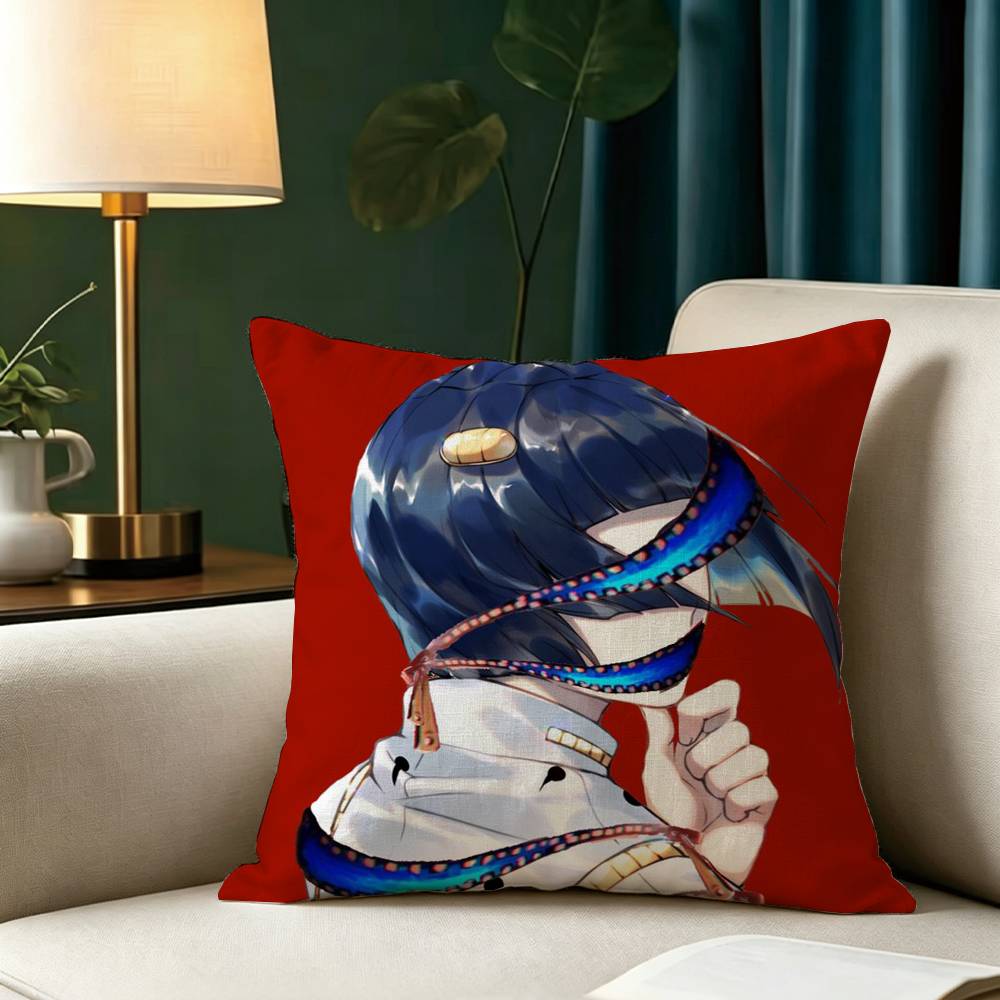 J-JOJOs B-Bruno B-Bucciarati Square Double-Sided printed Pillow Case Bedroom Bedside Pillow Sofa Cushion Cover