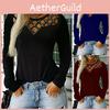 Stylish Women's Hollow Long Sleeve T-shirt For Casual Chic V-neck Pullover Top
