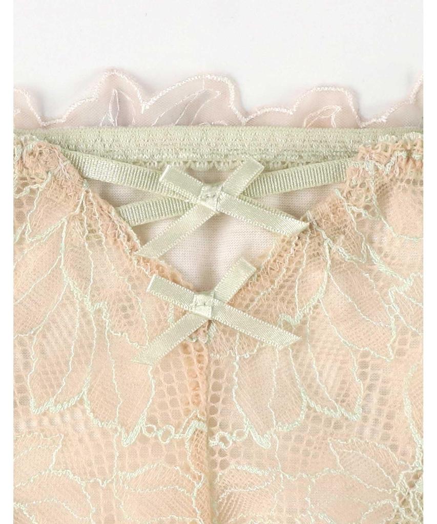 Panties Glamour Rich Lightweight Underarm BYJ685 Pair with Thong Panties PYJ585 OR M Amphi/Wacoal T-back [Glama-Rich Panties] Women's