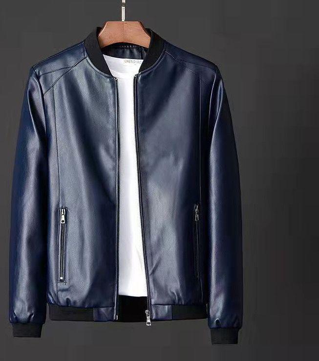 2021 Herren Slim Fit Lederjacke - Trendiger koreanischer Stil Herbstmantel