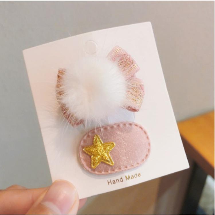 Cute Children Hair Pins Matte Cartoon Fruit Plant Fabric Embroidery BB Hair Clips for Girl Korea Simple Fashion Hair Accessories