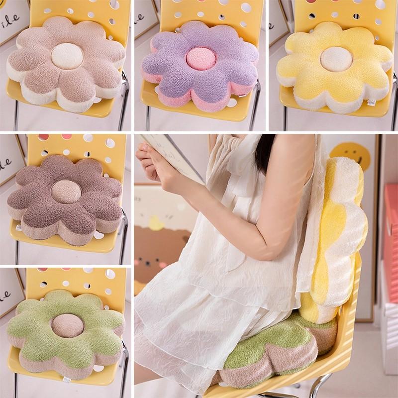 Modern Plush Dopamine Flower Cushion Soft Comfort For Sofa And Window Seats