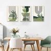 Green Abstract Lines Canvas Art Print Modern Simple Poster Picture Wall Home Decoration Painting for Living Room Bedroom