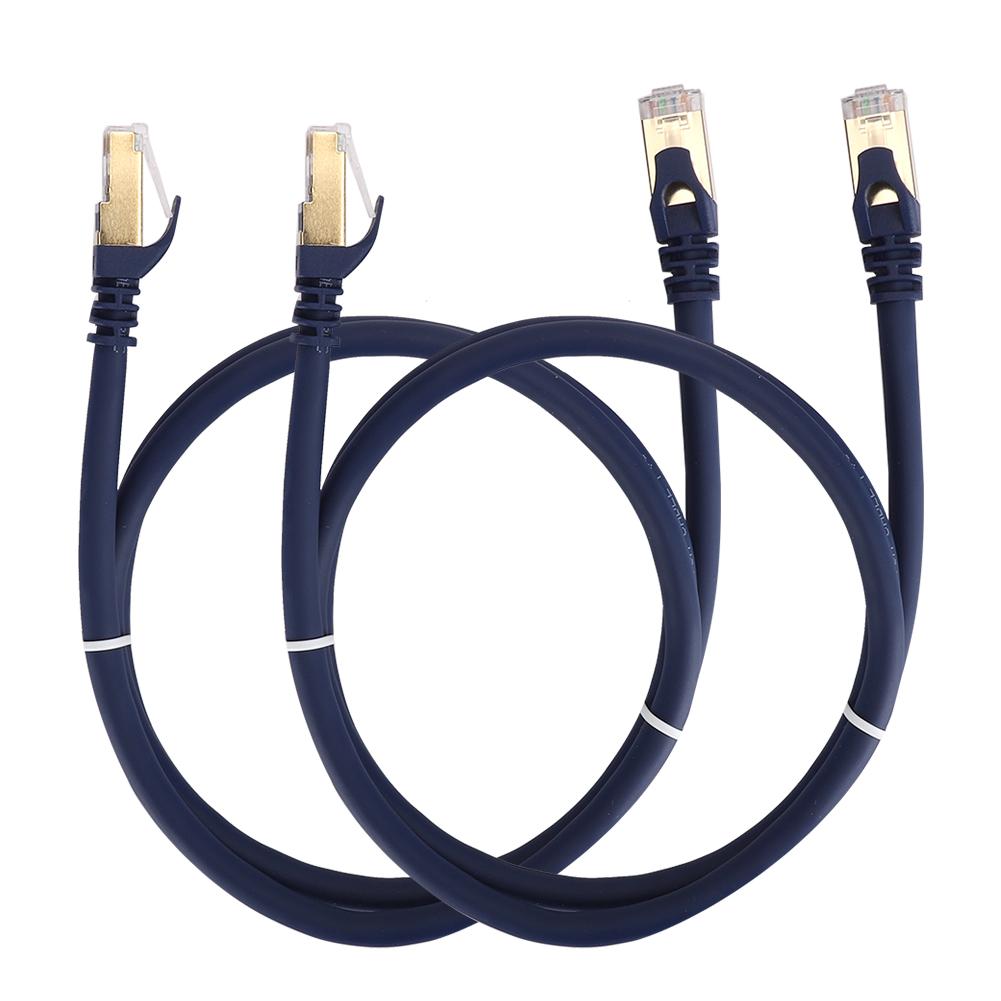 

2 шт. Кабель Ethernet Cat8 40Gbps 2000Mhz RJ45 Мережевий кабель LAN Patch Cord 1 м