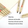 12 Tip Pigment Liner Micron Ink Marker Pen for Manga Draw Sketching Needle Pen Hook Line Pen Sketch Stationery Set Art Supplies