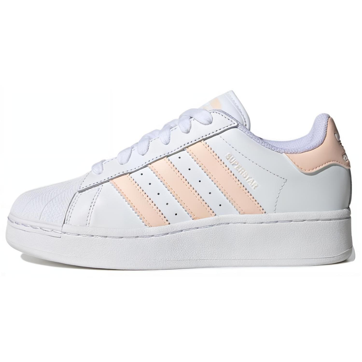 (WMNS) adidas Originals Superstar XLG Shoes  Cloud White Bliss Orange  Women s IF3004 EU 39⅓