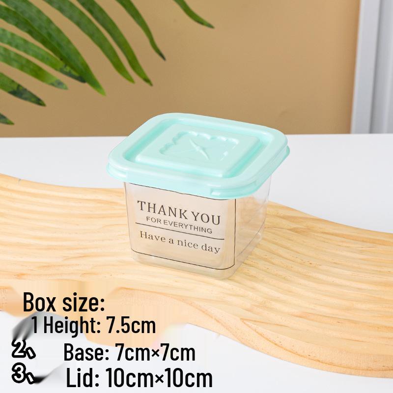 Square Mousse Soy Milk Cake Box: Wooden Cup Packaging for Tiramisu and Dessert Baking