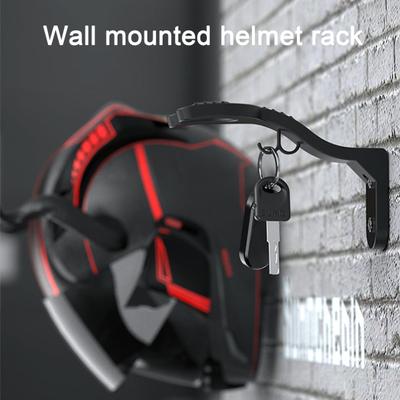 Motorcycle Helmet Hook Racks Wall Mount Shelf Storage Holder Helmet Display Hanger Stand for Motorcycle Gear Jackets Hats