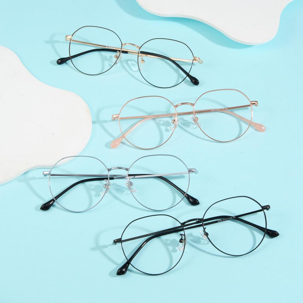 Cyxus Blue Light Blocking Glasses for Kids, Anti-Reflective, UV Protection, Lightweight Design, Cute for Boys and Girls, 6023 (Silver)