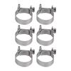 20PCS Hose Clamp Mini Stainless Steel Screw Hose Clip for Motor Vehicle Petrochemical Pharmaceutical