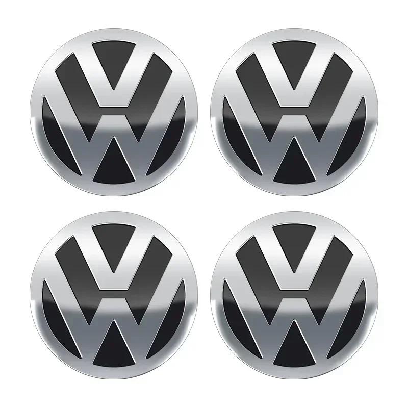 4pcs 56mm 60mm 65mm 70mm 75mm Car Wheel Center Hub Cap Sticker For Volkswagen VW CC GTI Polo Golf Touareg Passat Magotan Tiguan zd7