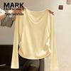 Women's V-Neck Long Sleeve Ruched Top