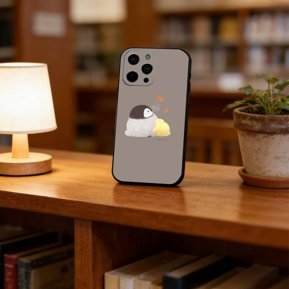 Cute Cartoon Penguin Phone Case Silicone Soft For IPhone 17 16 15 14 13 12 11 X XR Plus Pro Max Plus