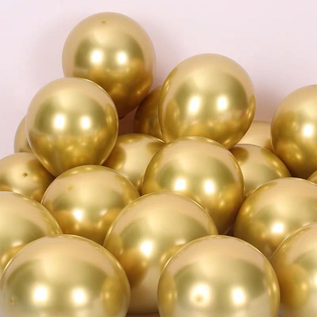 10 Inch 1.8g Metal Balloons for Children's Birthday Party Wedding Celebration Decoration Metal Chrome Balloons